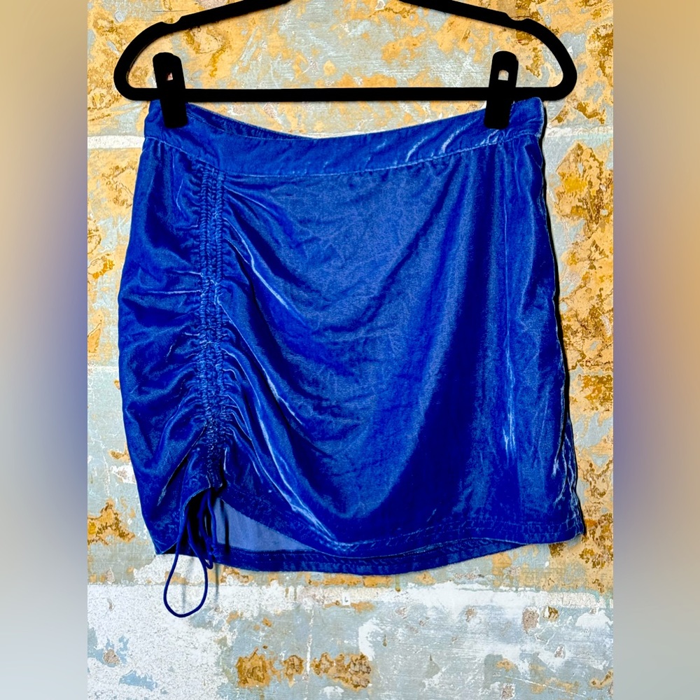 Free people Vivienne Crushed Velvet Skirt